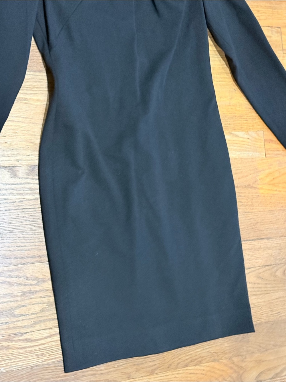 Carlisle Collection Black Long-Sleeve Bow-Accent Sheath Dress - Picture 4 of 11